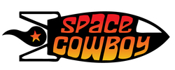 Space Cowboy rocket ship logo
